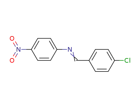 Molecular Structure of 5340-14-7 (N-[(E)-(4-chlorophenyl)methylidene]-4-nitroaniline)