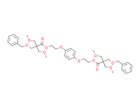 1,4-bis(2-(3-benzyloxy-2,2-bis-(methoxymethyl)propanoyloxy)ethoxy)benzene