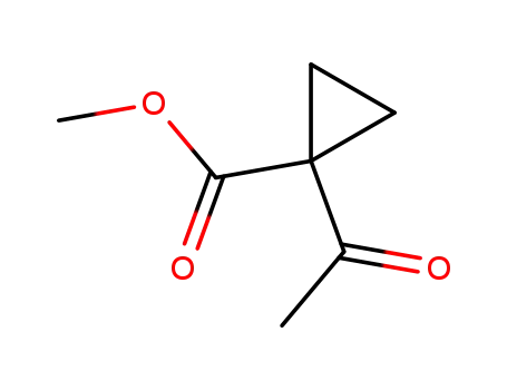 Molecular Structure of 38806-09-6 (METHYL 1-ACETYLCYCLOPROPYLCARBOXYLATE)