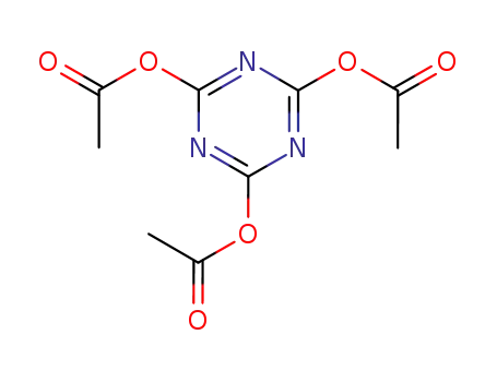 Molecular Structure of 13483-16-4 (1,3,5-Triazine-2,4,6-triol, triacetate (ester))