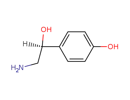 Molecular Structure of 826-01-7 ((αS)-α-(Aminomethyl)-4-hydroxybenzenemethanol)