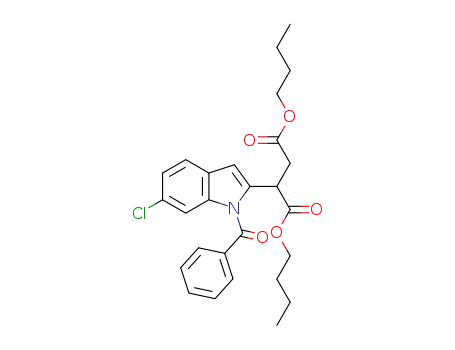 dibutyl 2-(1-benzoyl-6-chloro-1H-indol-2-yl)succinate
