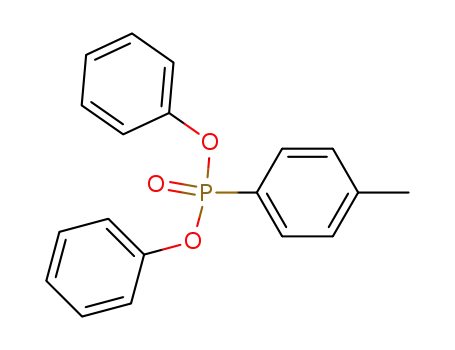 Molecular Structure of 60265-13-6 (Phosphonic acid, (4-methylphenyl)-, diphenyl ester)