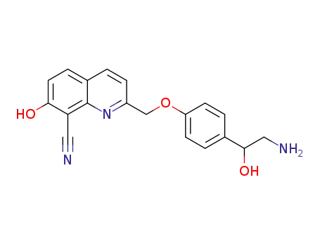 2-((4-(2-amino-1-hydroxyethyl)phenoxy)methyl)-7-hydroxy-quinoline-8-carbonitrile