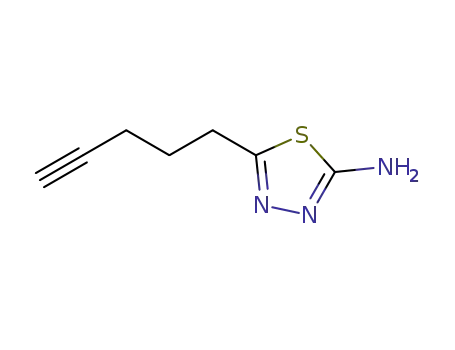 5-(pent-4-yn-1-yl)-1,3,4-thiadiazol-2-amine