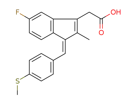 1H-Indene-3-aceticacid, 5-fluoro-2-methyl-1-[[4-(methylthio)phenyl]methylene]-, (1Z)-