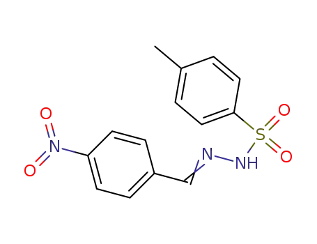 Molecular Structure of 1747-50-8 (Benzenesulfonic acid,4-methyl-, 2-[(4-nitrophenyl)methylene]hydrazide)