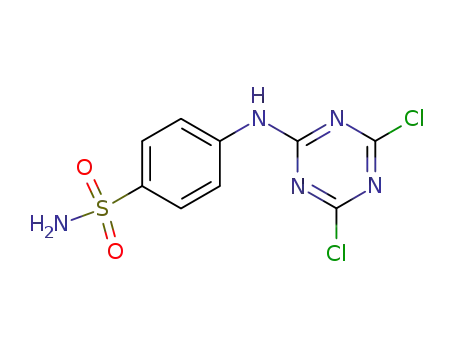 Molecular Structure of 51757-37-0 (Benzenesulfonamide, 4-[(4,6-dichloro-1,3,5-triazin-2-yl)amino]-)