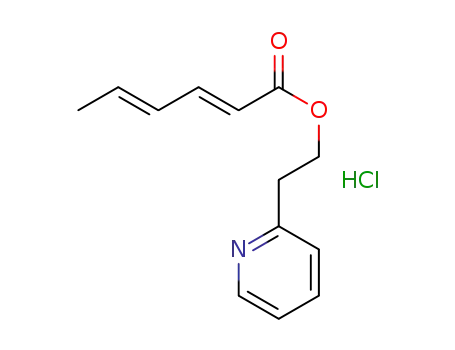2-(pyridin-2-yl)ethyl sorbate hydrochloride