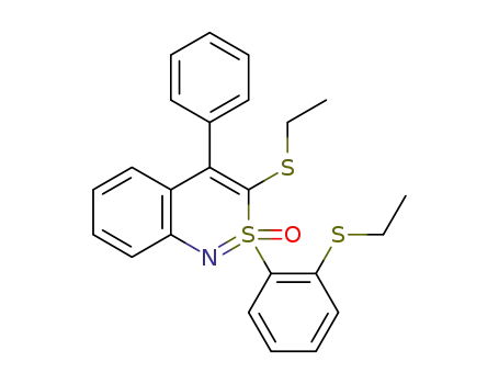 3-(ethylthio)-2-(2-(ethylthio)phenyl)-4-phenylbenzo[c][1,2]thiazine 2-oxide