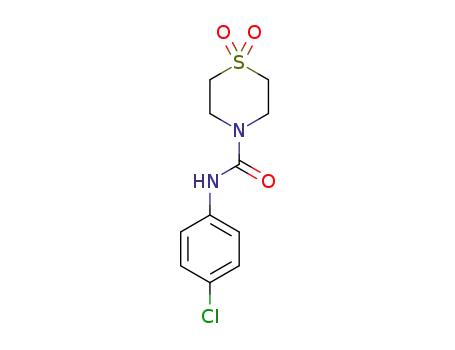 N-(4-chlorophenyl)thiomorpholine-4-carboxamide 1,1-dioxide