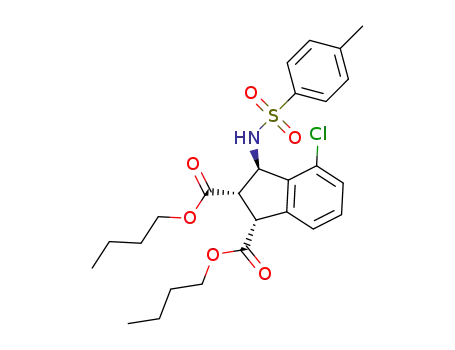 dibutyl rac-(1S,2R,3S)-4-chloro-3-((4-methylphenyl)sulfonamido)-2,3-dihydro-1H-indene-1,2-dicarboxylate