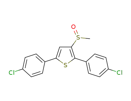 2,5-bis(4-chlorophenyl)-3-(methylsulfinyl)thiophene