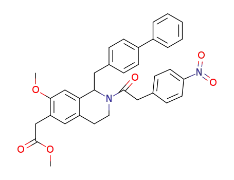 1-[(1,1'-biphenyl)-4-methyl]-N-(4-nitrophenyl)acetyl-6-methoxycarbonylmethyl-7-methoxy-1,2,3,4-tetrahydroisoquinoline
