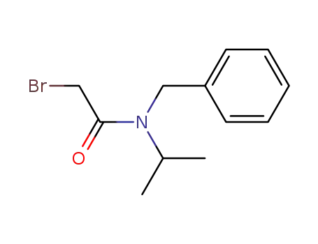 Molecular Structure of 100140-99-6 (Acetamide, 2-bromo-N-(1-methylethyl)-N-(phenylmethyl)-)