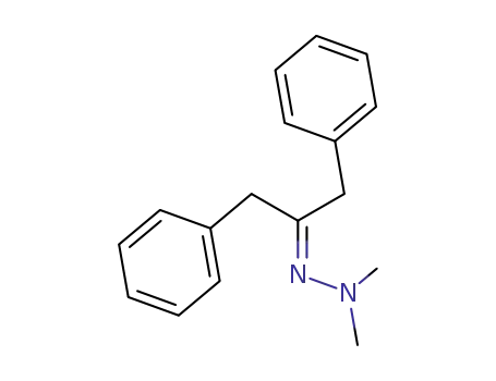 Molecular Structure of 101587-37-5 (2-Propanone, 1,3-diphenyl-, dimethylhydrazone)
