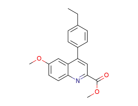 methyl 4-(4-ethylphenyl)-6-methoxyquinoline-2-carboxylate