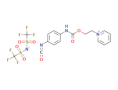 1-{2-[N-(4-isocyanatophenyl)carbamoyloxy]ethyl}pyridinium bis(trifluoromethanesulfonyl)imide