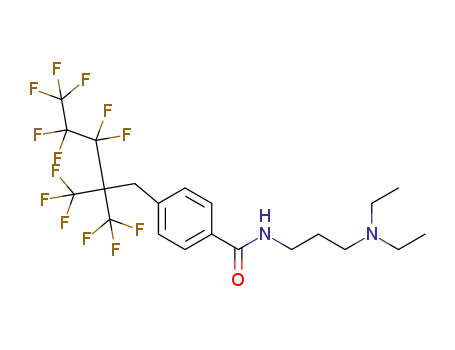 N-(3-(diethylamino)propyl)-4-(3,3,4,4,5,5,5-heptafluoro-2,2-bis(trifluoromethyl)pentyl)benzamide