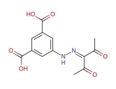 5-(2-(2,4-dioxopentan-3-ylidene)hydrazineyl)isophthalic acid