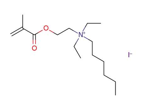 N,N-diethyl-N-hexyl-N-[2-(methacryloyloxy)ethyl]ammonium iodide