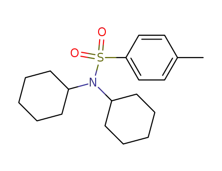 Molecular Structure of 39830-56-3 (Benzenesulfonamide, N,N-dicyclohexyl-4-methyl-)