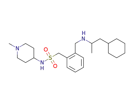 1-(2-(((1-cyclohexylpropan-2-yl)amino)methyl)phenyl)-N-(1-methylpiperidin-4-yl)methanesulfonamide
