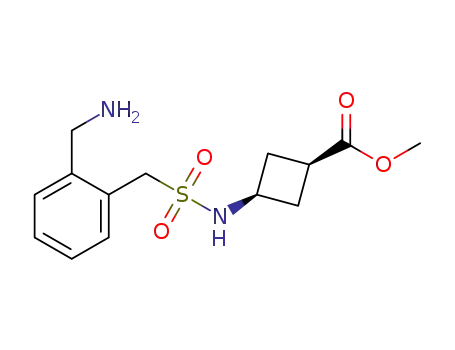 methyl (1s,3s)-3-(((2-(aminomethyl)phenyl)methyl)sulfonamido)cyclobutane-1-carboxylate