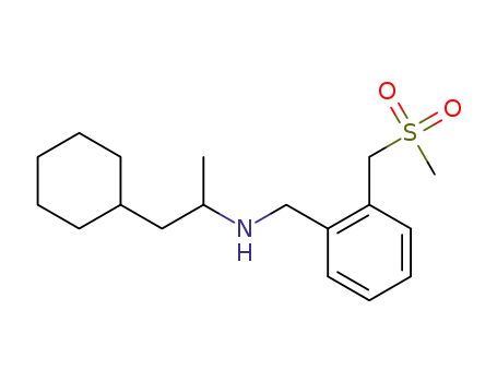 1-cyclohexyl-N-(2-((methylsulfonyl)methyl)benzyl)propan-2-amine