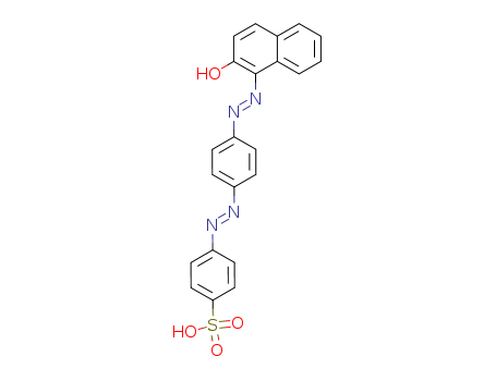 Benzenesulfonic acid,4-[2-[4-[2-(2-hydroxy-1-naphthalenyl)diazenyl]phenyl]diazenyl]-