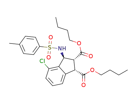 dibutyl (1S,2R,3S)-4-chloro-3-((4-methylphenyl)sulfonamido)-2,3-dihydro-1H-indene-1,2-dicarboxylate