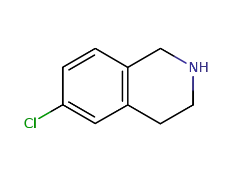 Molecular Structure of 33537-99-4 (6-Chloro-1,2,3,4-tetrahydroisoquinoline)