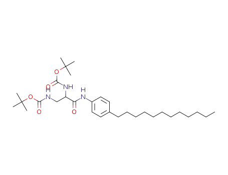 di-tert-butyl (3-((4-dodecylphenyl)amino)-3-oxopropane-1,2-diyl)dicarbamate