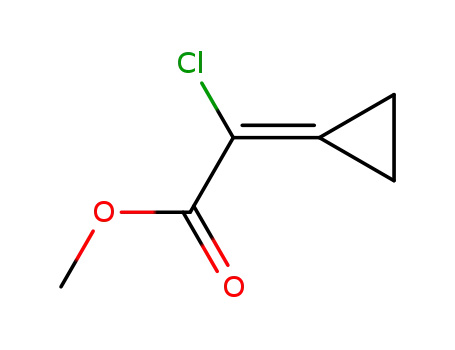 Molecular Structure of 82979-45-1 (methyl 2-chloro-2-cyclopropylideneacetate)