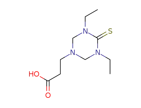 3-(3,5-diethyl-4-thioxo-1,3,5-triazinan-1-yl)-propanoic acid