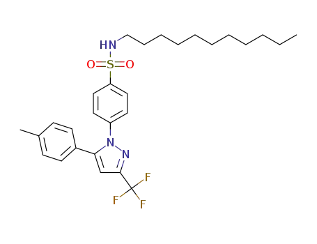 4-(5-(p-tolyl)-3-(trifluoromethyl)-1H-pyrazol-1-yl)-N-undecylbenzenesulfonamide
