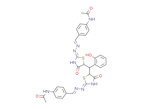 5,5'-salicylidene-bis-thiazolidine-2,4-dione-2,2'-bis-(4-acetylamino-benzylidenehydrazone)