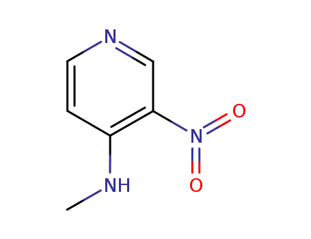 Molecular Structure of 1633-41-6 (4-(METHYLAMINO)-3-NITROPYRIDINE)