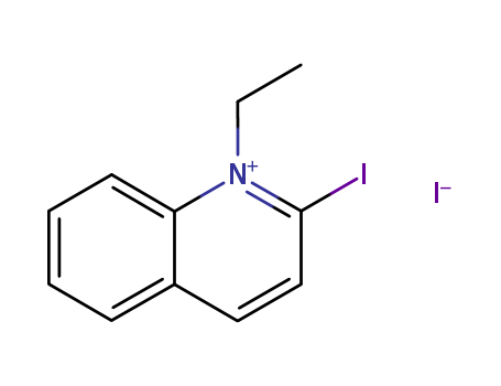 Quinolinium, 1-ethyl-2-iodo-, iodide