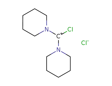 Molecular Structure of 95072-47-2 (Piperidinium, 1-(chloro-1-piperidinylmethylene)-, chloride)