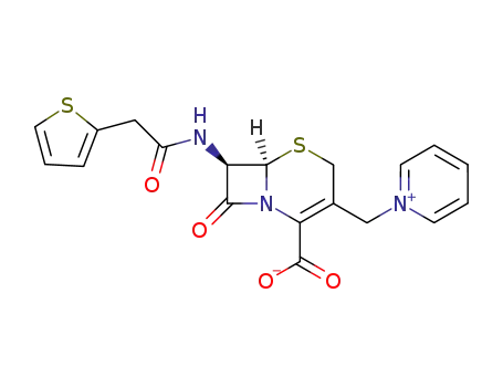 Pyridinium,1-[[(6R,7R)-2-carboxy-8-oxo-7-[[2-(2-thienyl)acetyl]amino]-5-thia-1-azabicyclo[4.2.0]oct-2-en-3-yl]methyl]-,inner salt