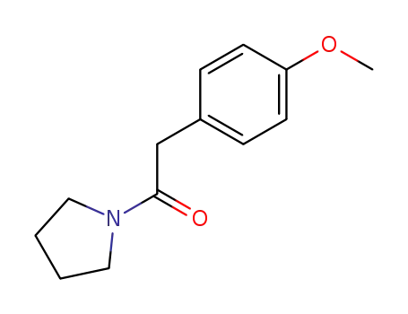 Molecular Structure of 123902-08-9 (Pyrrolidine, 1-[(4-methoxyphenyl)acetyl]-)