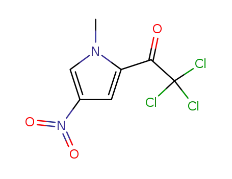 Molecular Structure of 120122-47-6 (1-METHYL-4-NITRO-2-(TRICHLOROACETYL)-1H-PYRROLE)