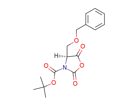 Molecular Structure of 125814-31-5 (BOC-O-BENZYL-L-SERINE N-CARBOXY ANHYDRIDE)