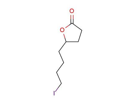 Molecular Structure of 91712-77-5 (2(3H)-Furanone, dihydro-5-(4-iodobutyl)-)
