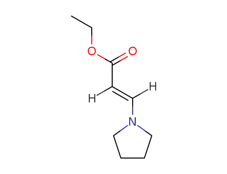 Molecular Structure of 65651-80-1 (ETHYL TRANS-3-(1-PYRROLIDINO)ACRYLATE)