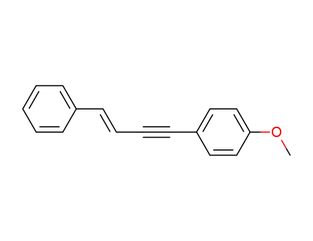 Molecular Structure of 116156-19-5 (Benzene, 1-methoxy-4-(4-phenyl-3-buten-1-ynyl)-, (E)-)
