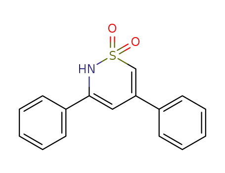 Molecular Structure of 96355-37-2 (2H-1,2-Thiazine, 3,5-diphenyl-, 1,1-dioxide)
