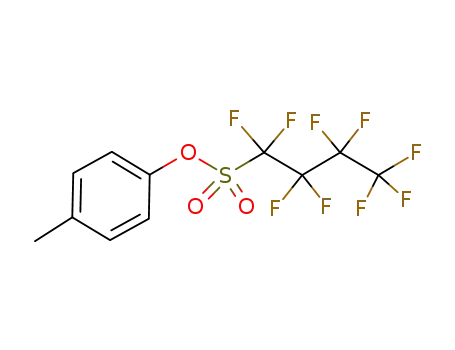 Molecular Structure of 93131-73-8 (1-Butanesulfonic acid, 1,1,2,2,3,3,4,4,4-nonafluoro-, 4-methylphenyl
ester)