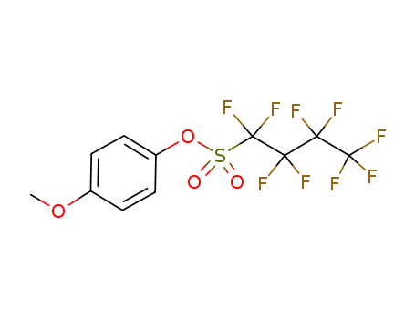 Molecular Structure of 93131-74-9 (1-Butanesulfonic acid, 1,1,2,2,3,3,4,4,4-nonafluoro-, 4-methoxyphenyl
ester)